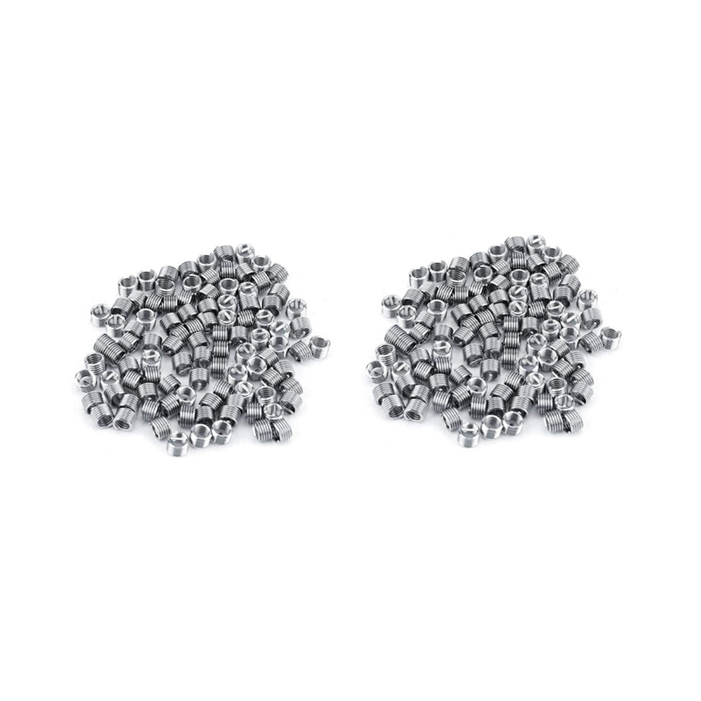 100Pcs Wire Insert Thread, Heli Coil Thread Repair Stainless Steel 4713408180637