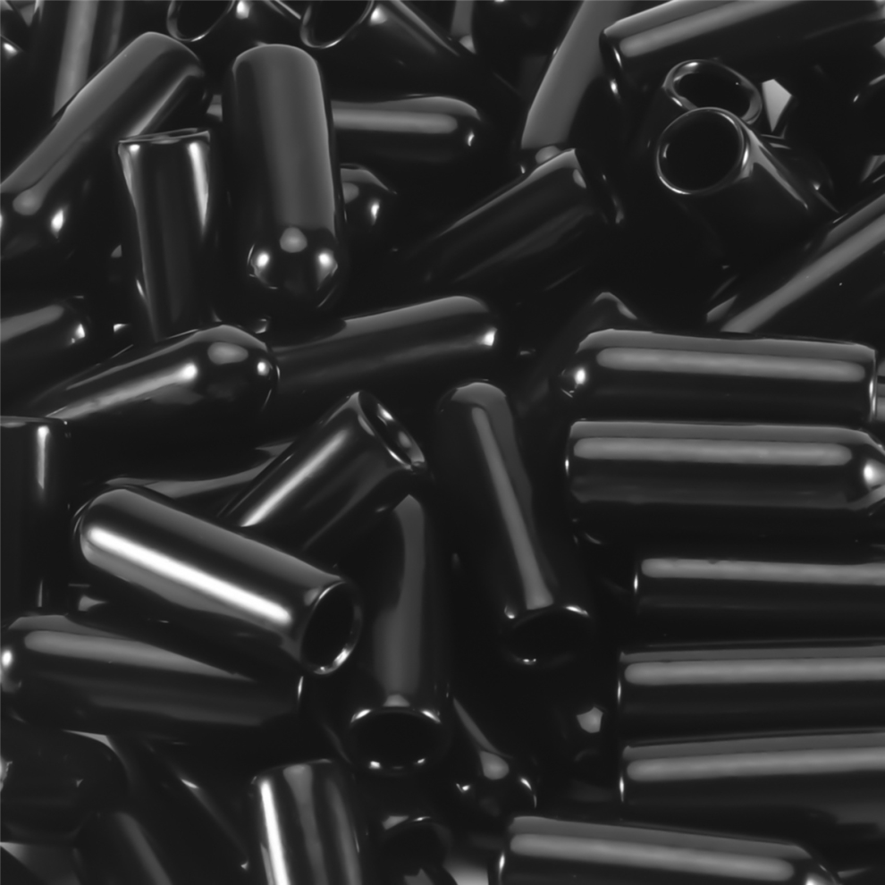 100Pcs Rubber End Caps 4Mm Id Pvc Round Tube Bolt Cap Cover Black 4711434744717