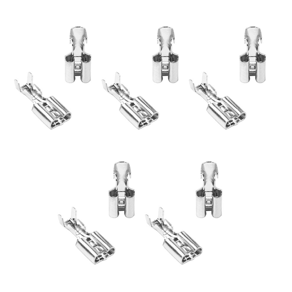 100X6.3mm Uninsulated Female Spade Push On Crimp Terminal 2.5Mmâ² 4711434745516