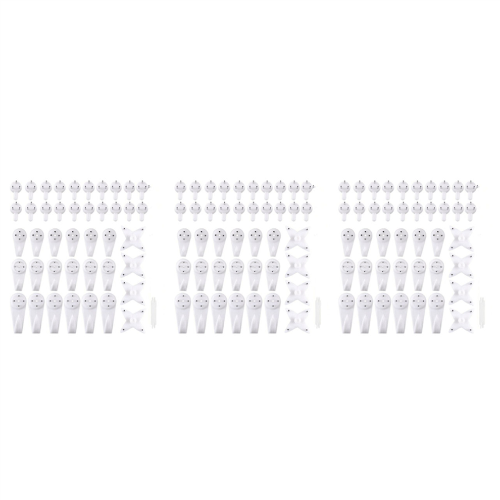 105 Pack Picture Hangers Clock Wedding Photos Hanging Hardware Kit 4711434745653