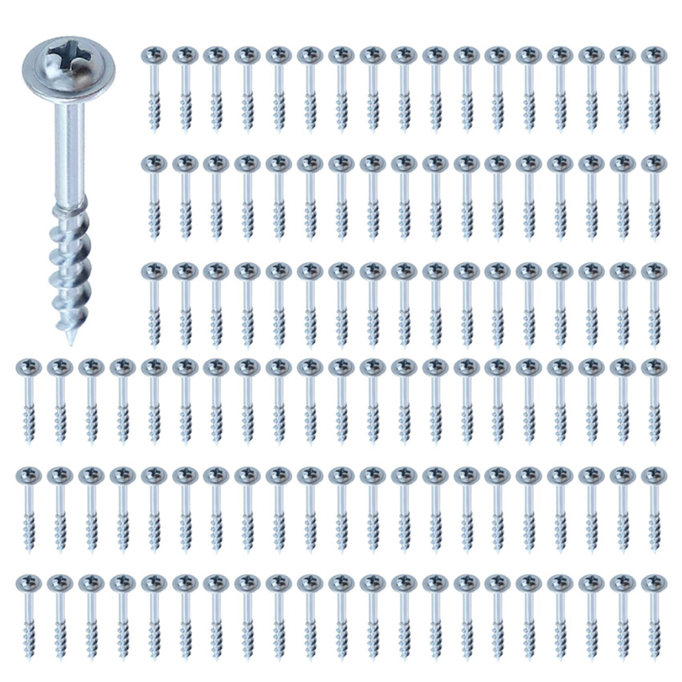 100Pcs Woodworking 32Mm Pocket Hole Screws For Pocket Hole Jig 4713408180651