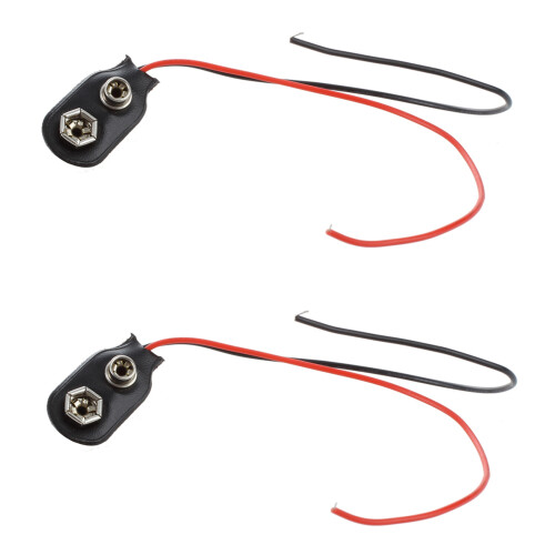 10pc PP3 MN1604 9V 9 Battery Holder Clip Snap On Connector Cable Lead