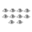 10Pcs 3CM Carbon Steel -15A Ball Transfer Unit Transmission Tool 2
