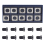 10Pcs 14mm Square Straight Carbide Cutter Insert with M610mm Screws 2