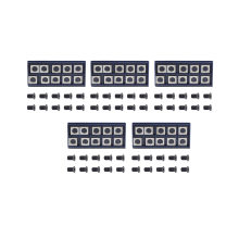 10Pcs 14mm Square Straight Carbide Cutter Insert with M610mm Screws