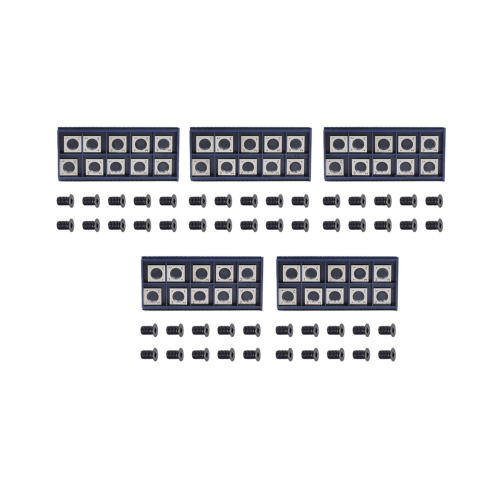 10Pcs 14mm Square Straight Carbide Cutter Insert with M610mm Screws