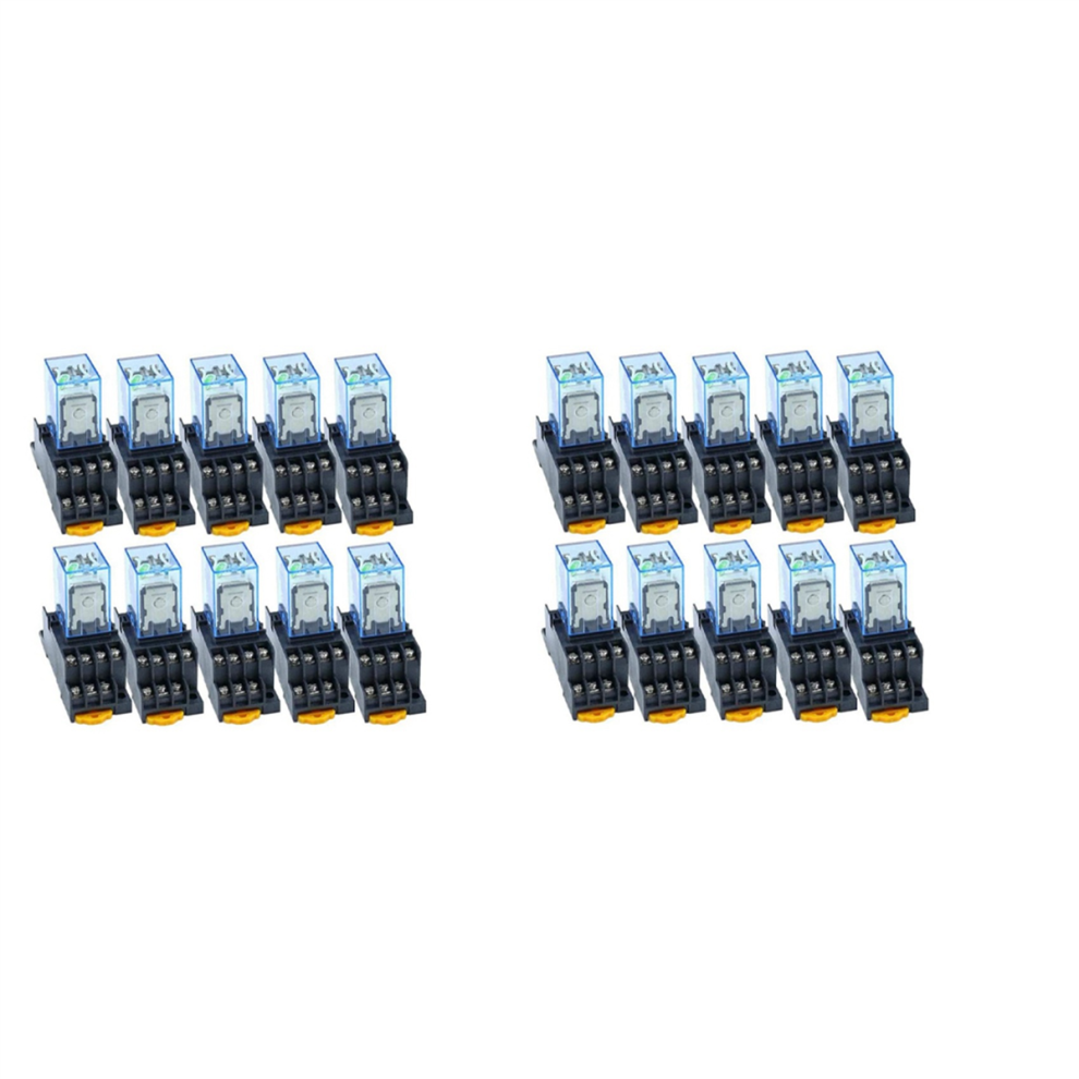 10Pc My4nj 14Pin Electronic Mini Electromagnetic Relay 5A Coil,Ac220v 4713408182488