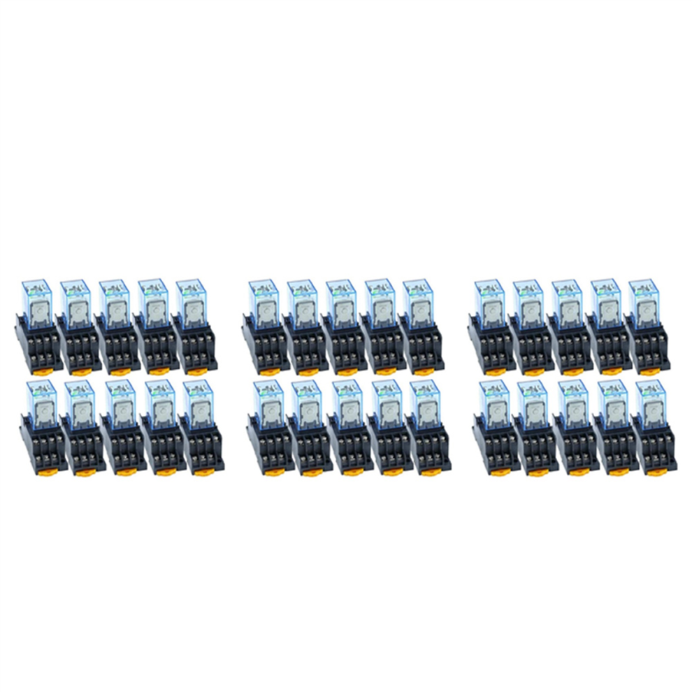 10Pc My4nj 14Pin Electronic Mini Electromagnetic Relay 5A Coil,Ac220v 4713408182471