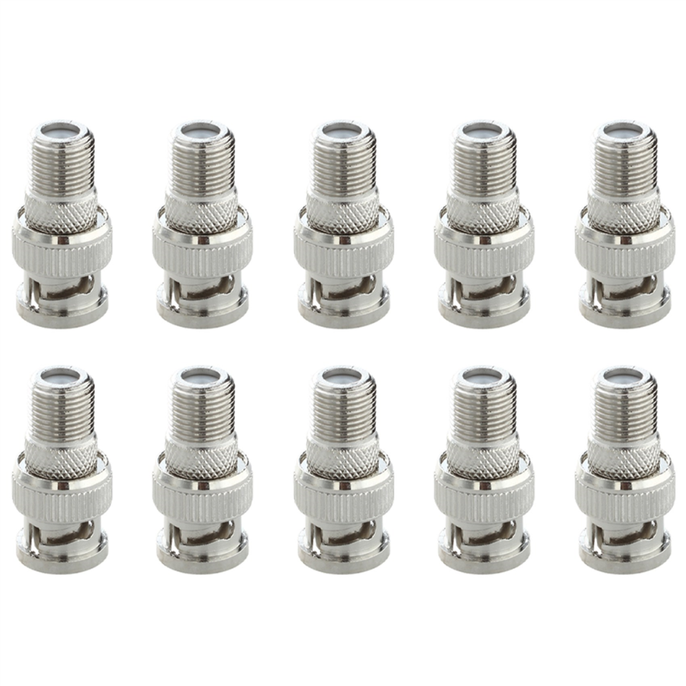 10Pcs Bnc Male Plug To F Female Jack Adapter 4711434747756