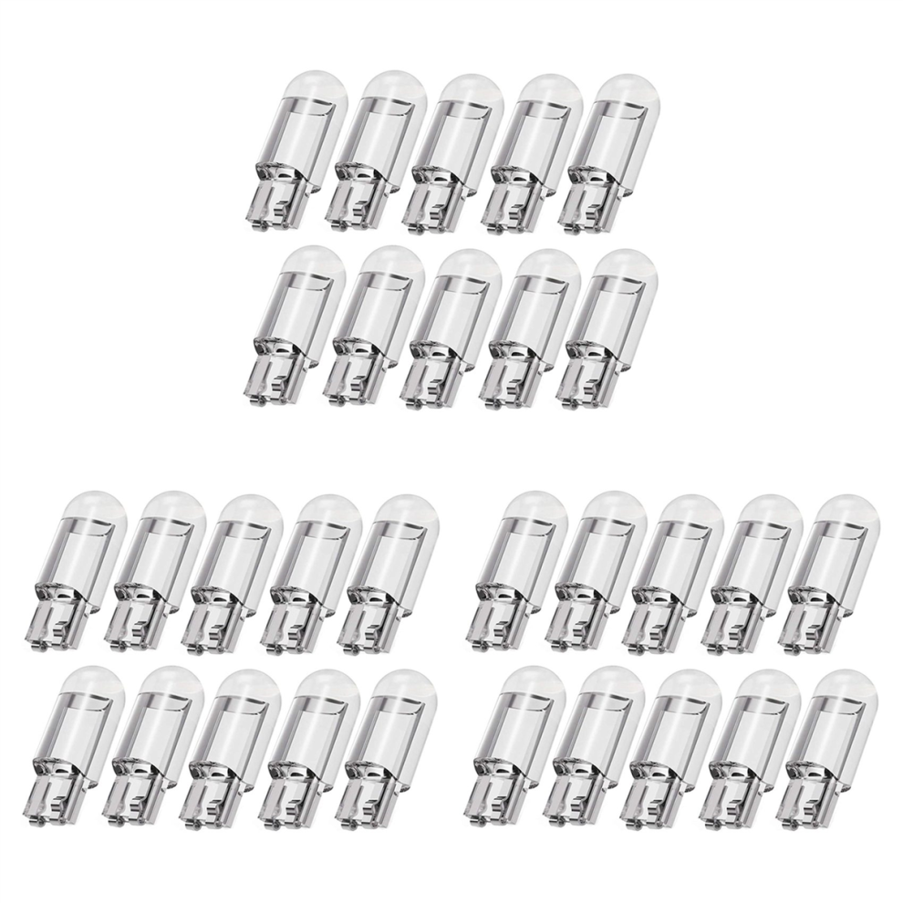 10Pcs Car Led T10 W5w Cob Reading Dome Lamp License Plate Bulbs White 4711434728588