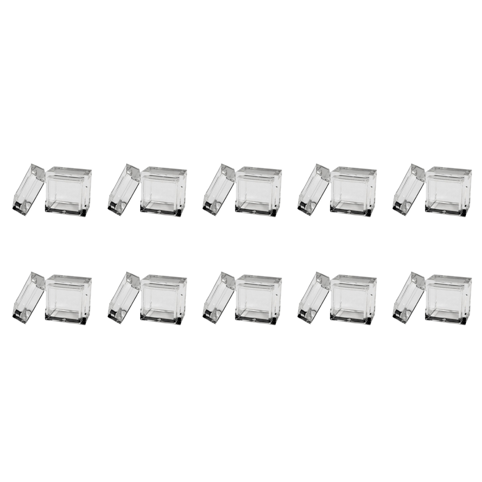 10Pcs Acrylic Box Trays For 0.39Inch 10Mm Elements Cubes Clear Case 4713408184192
