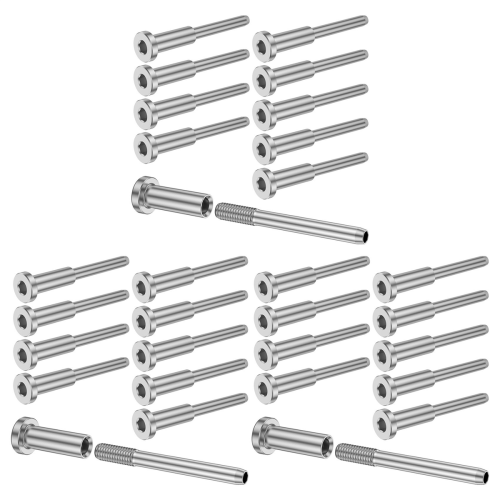 10Pcs Cable Railing Kit, Swage Stud End for Cable Railing