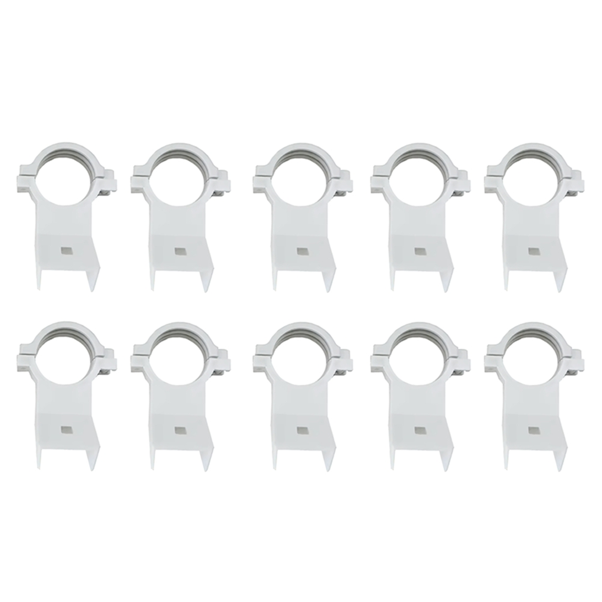 CHOWZZ Lot De 10 Supports De Montage Basse Tension 1 Gang Simple Bande Pour Fixer Des Prises