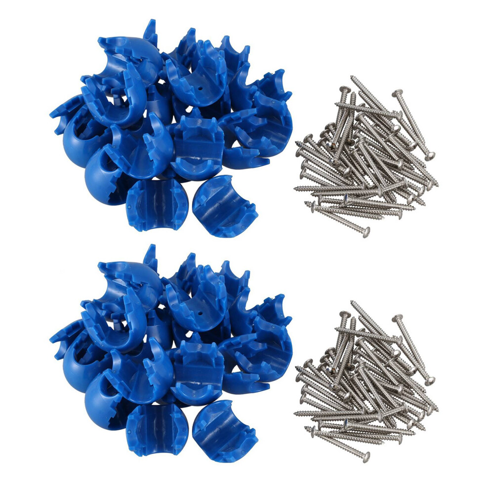 10Pcs Climbing Rope Net Plastic Connector Net Buckle Climbing Blue 4711434748340