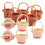 10Pcs Basket Mini Woven Baskets with Handles Plant Pots Containers 2