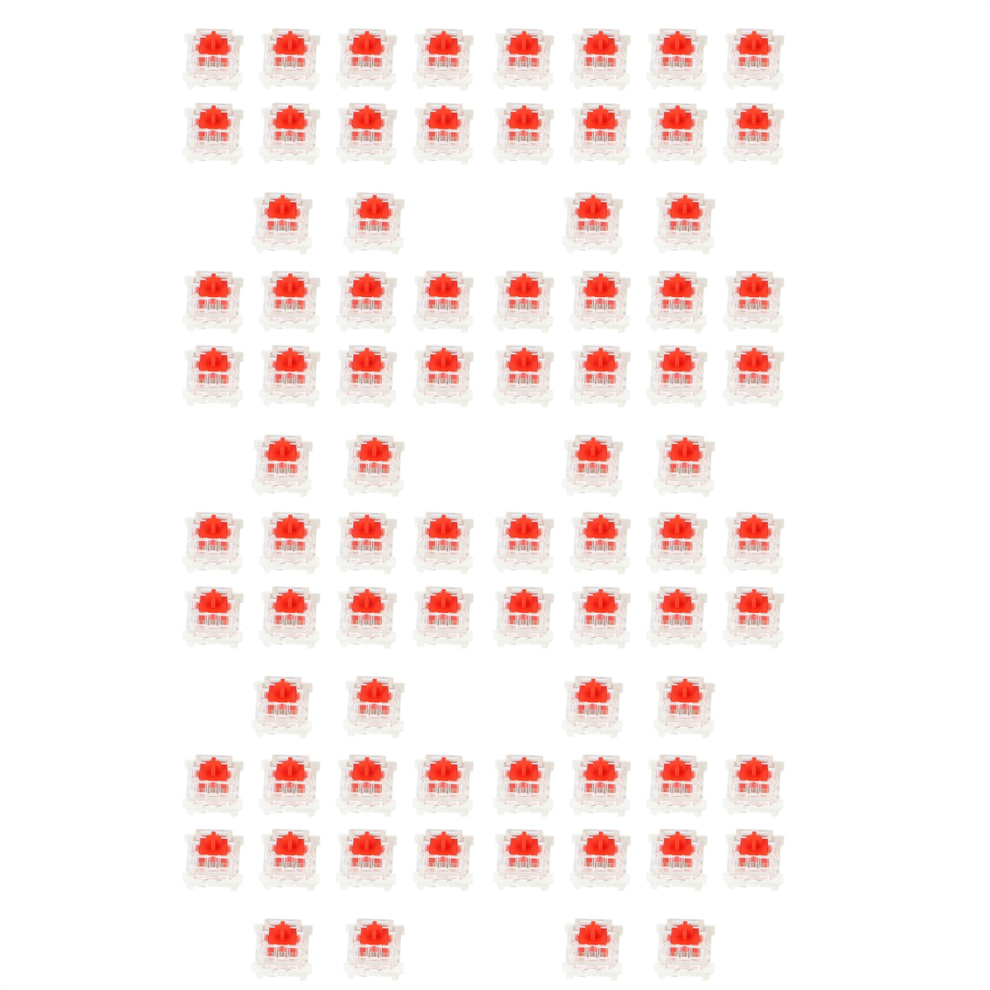 10Pcs For Cherry 3 Pin Mx Rgb Mechanical Switch Keyboard Replacement Red 4711434739010