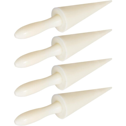 4 Sets Cone Shape Waffle Machine Ice Cream Cone Maker ABS 4 Pieces x 4 1
