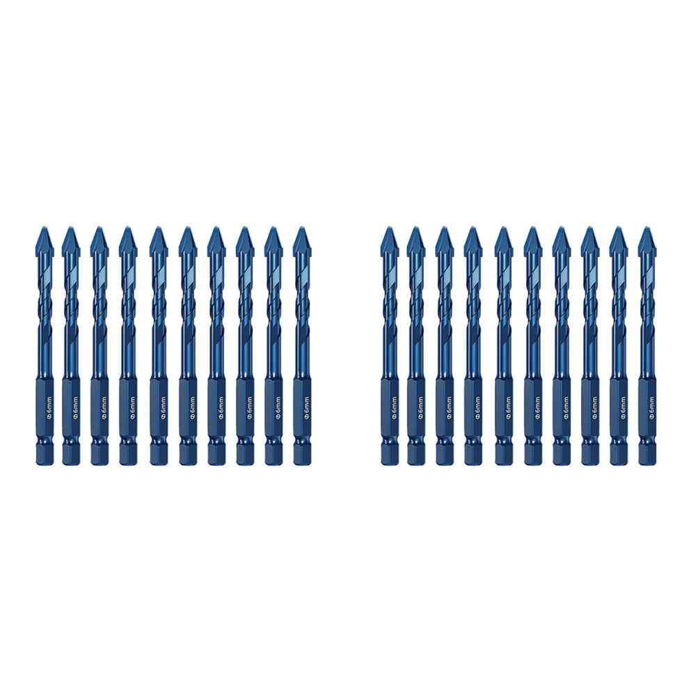 10Pcs High Hardness Eccentric Drill Precision Drilling 6Mm 4713408166662