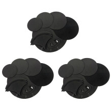 10Pcs Drum Mute Pads Kit Bass Snare Drum Sound Off Mute Muffler Set
