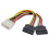 10Pcs Laptop Adapter 4Pin Molex to 2 Serial SATA Power Supply Cable 4