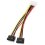 10Pcs Laptop Adapter 4Pin Molex to 2 Serial SATA Power Supply Cable 2