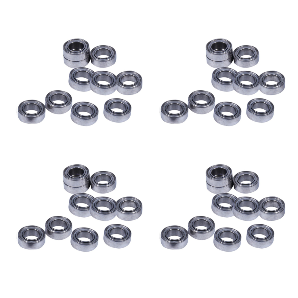 10Pcs Miniature Sealed Metal Ball Bearing Model: Mr95-Zz 5X9x3mm Silver 4713408169397