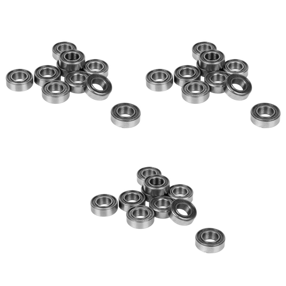 10Pcs Miniature Rubber Sealed Metal Ball Bearing Model 37 Mr126 Zz 4713408169045
