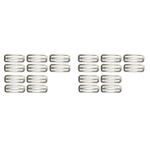 10Pcs Scuba Diving Weight Belt Slide Keeper Ring Webbing Harness Belt