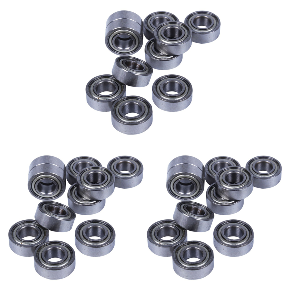 10Pcs Miniature Sealed Metal Ball Bearing Model: Mr115 Zz 5X11x 4Mm Silver 4713408169274