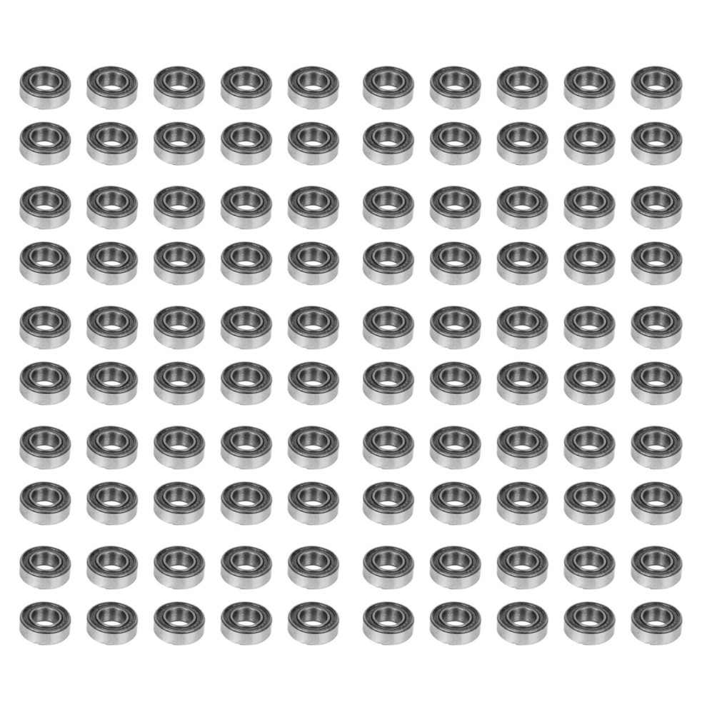 10Pcs Miniature Rubber Sealed Metal Ball Bearing Model 37 Mr126 Zz 4713408169038
