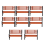 10Pcs Model Train HO N O Scale 1:75 Bench Chair Model 2
