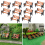 10Pcs Model Train HO N O Scale 1:75 Bench Chair Model 6