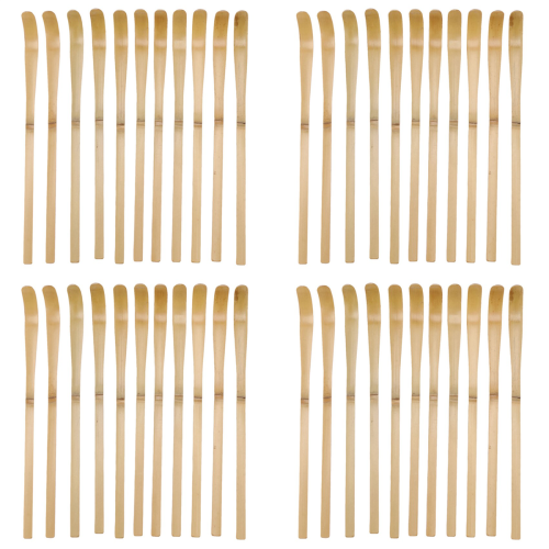 10Pcs Retro Natural Bamboo Matcha Scoop Tea Tools