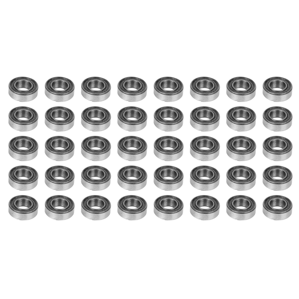 10Pcs Miniature Rubber Sealed Metal Ball Bearing Model 37 Mr126 Zz 4713408169021