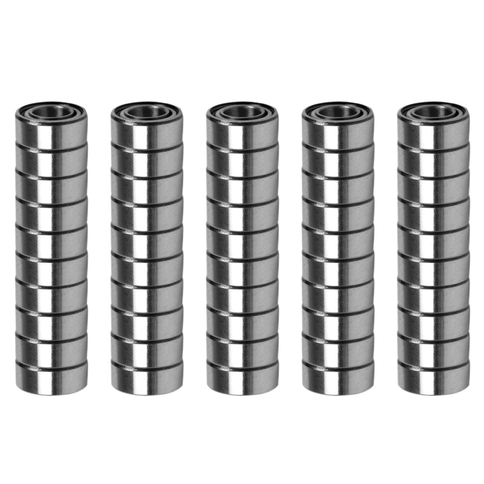 10Pcs Miniature Sealed Metal Ball Bearing Model: Mr105 Zz 5X10x4mm Silver 4713408169199