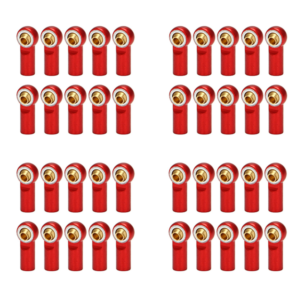10Pcs M3 Ball Joint Link Bar Rod Seals Ball Head Tie Rod End Red 4713408167553