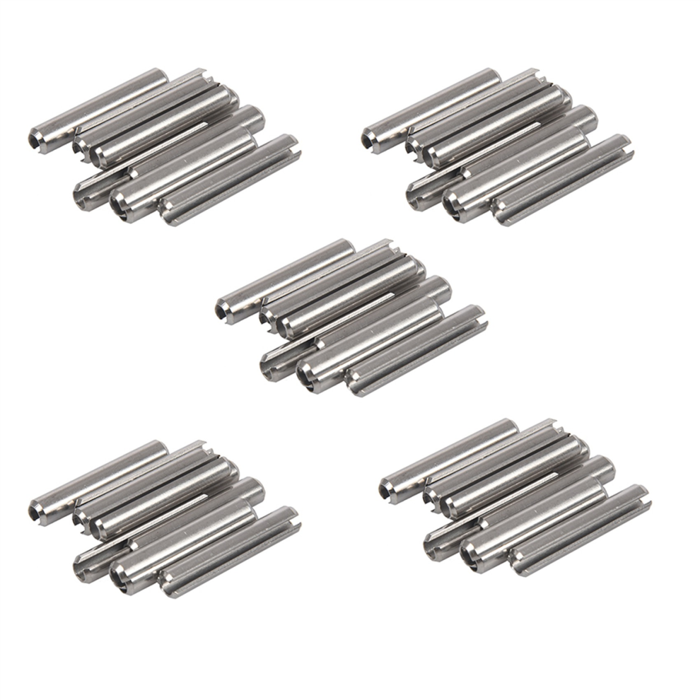 10Pcs M5x30mm 304 Stainless Steel Split Spring Roll Dowel Pins 4713408167768
