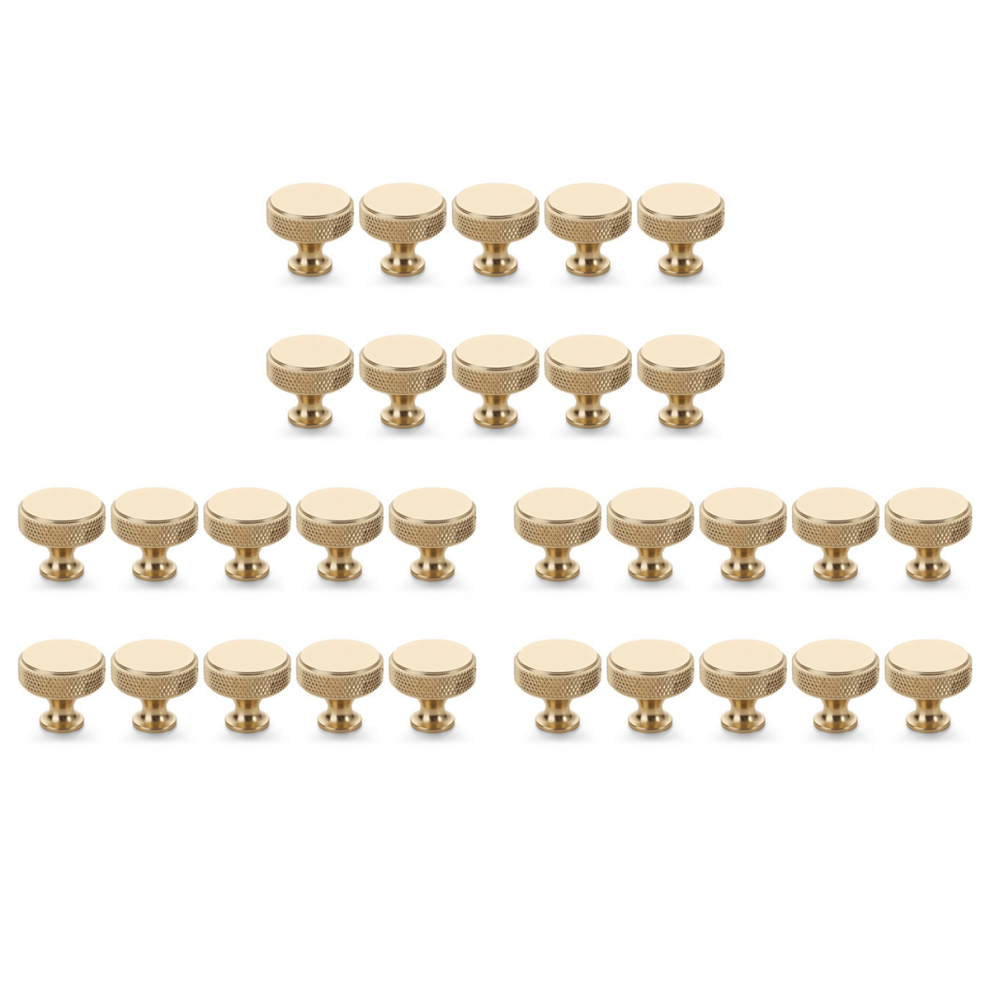 10Pcs Round Kitchen Cabinet Pulls For Dresser, Cupboard And Wardrobe 4713408171802