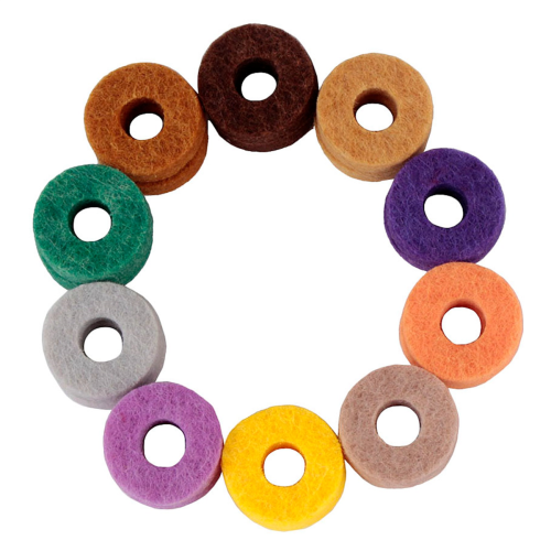 10Pcs/ Pack Cymbal Stand Felt Washer Pad Replacement Round Soft 2