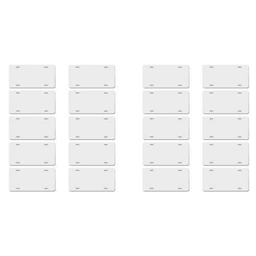 10Pcs Sublimation License Plate Blank for Car Decoration Custom