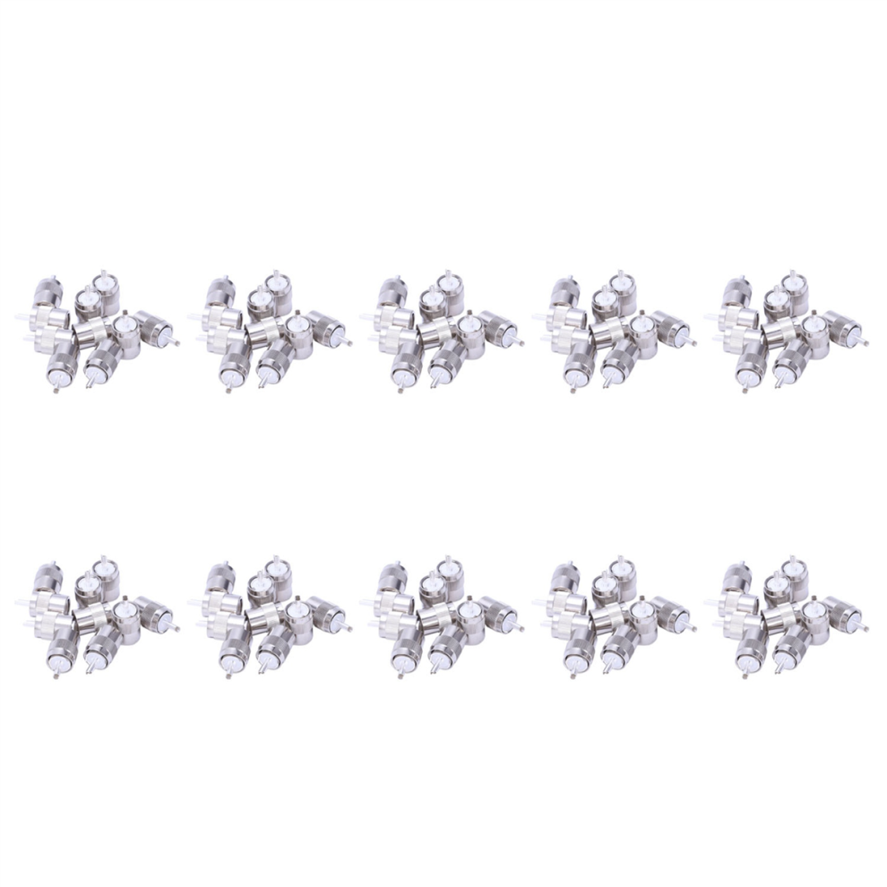 10Pcs Uhf Male Pl259 Plug Solder Rg8 Rg213 Lmr400 7D- Cable Silver 4713408174605