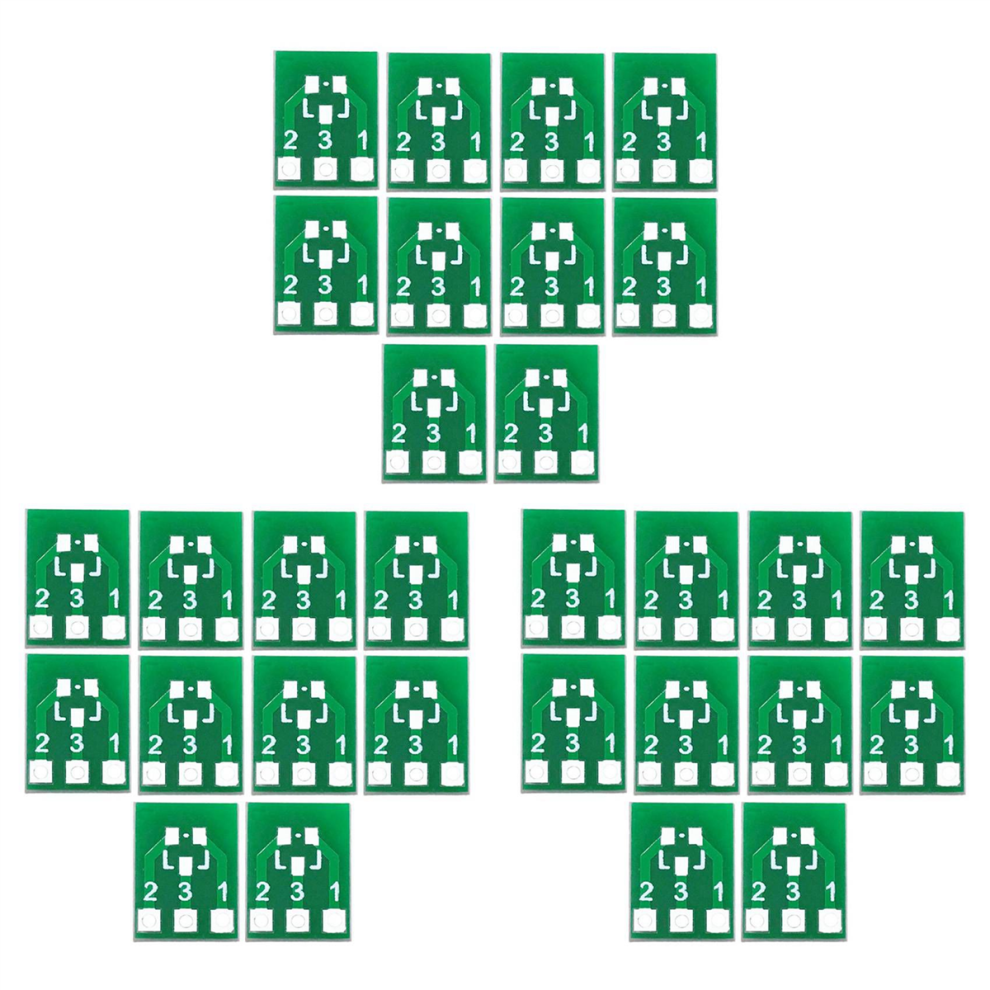 10Pcs Sot23 Sot23-3 Turn Sip3 Double-Side Smd Turn Dip Sip3 Adapter 4713408172946
