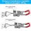 10Pcs Toggle Latch Clamp, 304 Stainless Steel Pull Hasp Latches 4