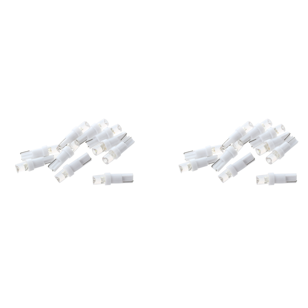 10X T5 W1.2w W3w 1 Smd Dashboard Led Car Interior Lights12v White 4713408101298