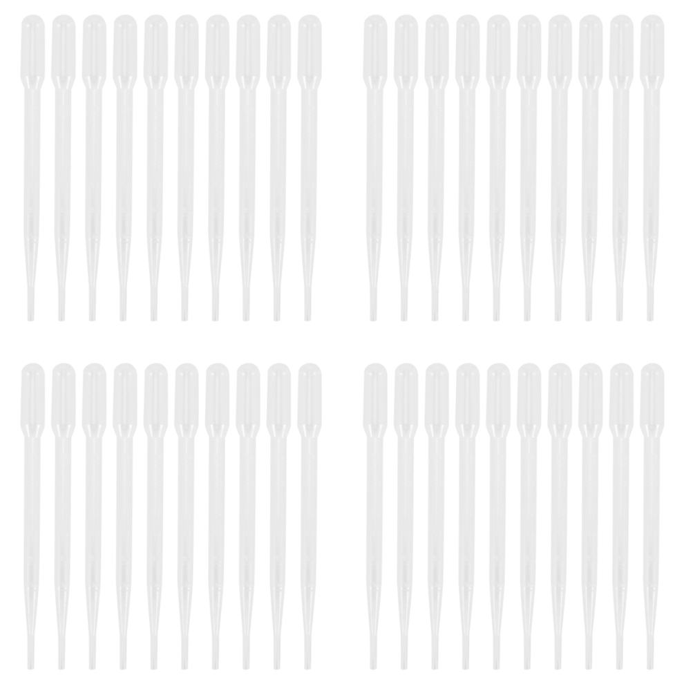10x Disposable Plastic Eye Dropper Set Transfer Graduated Pipettes