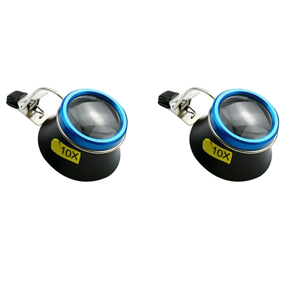 10X Eyeglass Magnifier Clip-on Eye Magnifier Portable Repair Tool