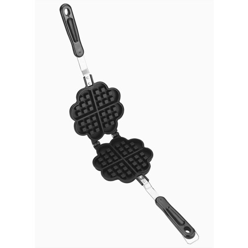 Waffle baking plate nonstick coating for sweet breakfast heart shape tools gas stove kitchen 2