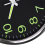 12 Inch Round Large Luminous Wall Clock Glow in the Dark -Silver 3