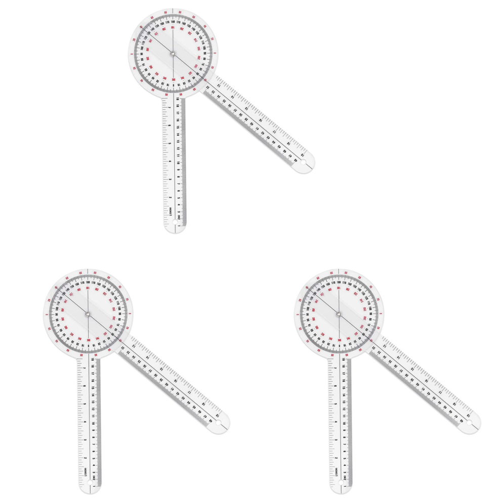 12 Inch Goniometer,Transparent Orthopedic Angle Ruler 4713408105340