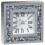 Crushed Diamante Glass Clock 15Cm 1